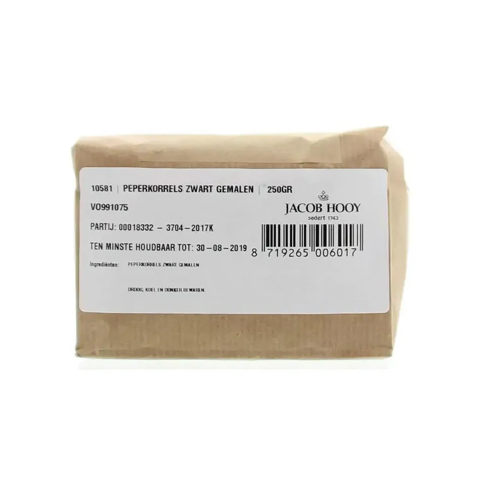 Jacob Hooy Peper zwart gemalen 250 gram