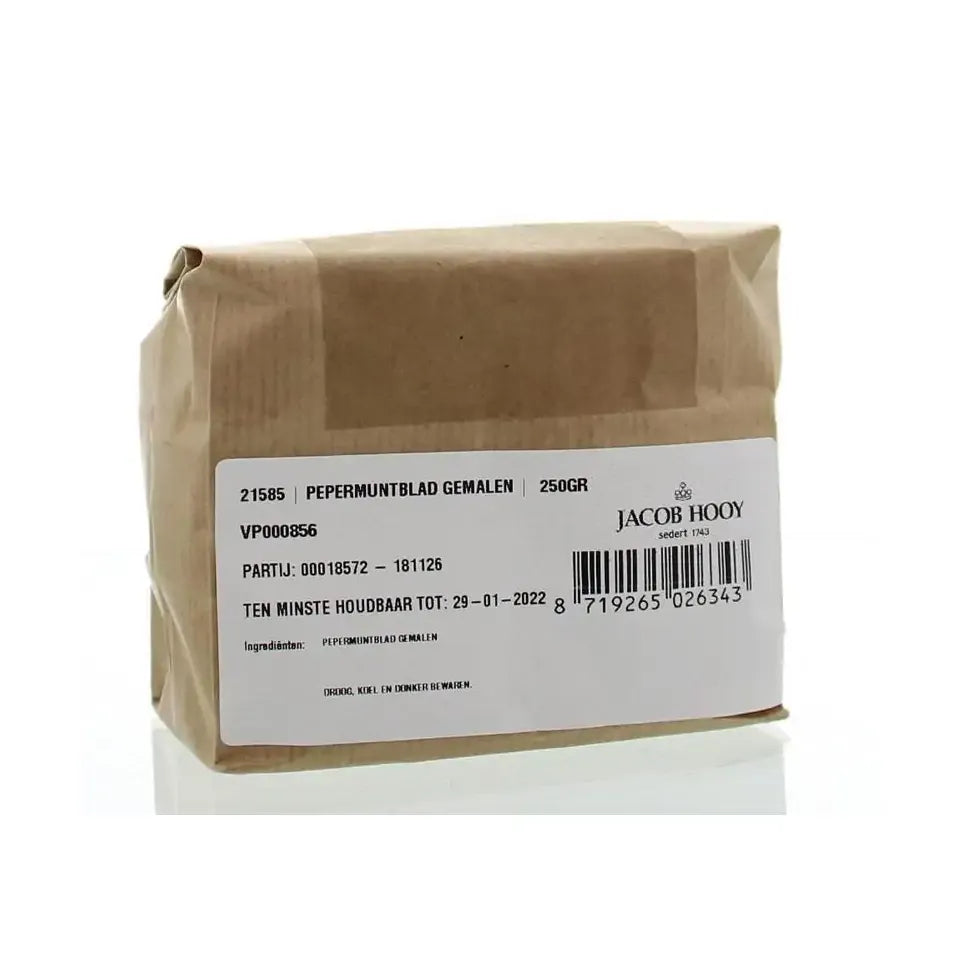 Jacob Hooy Pepermuntblad gemalen 250 gram
