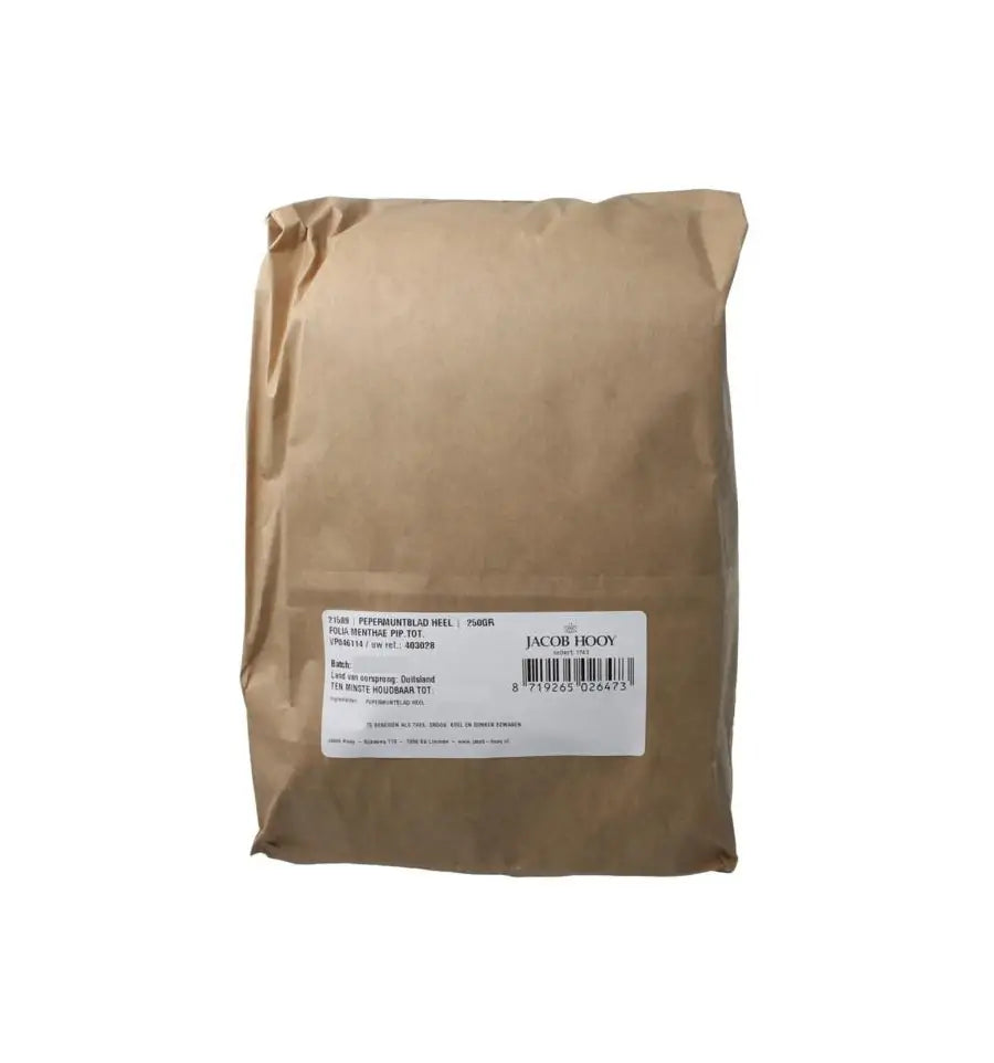 Jacob Hooy Pepermuntblad heel 1e kwaliteit 250 gram