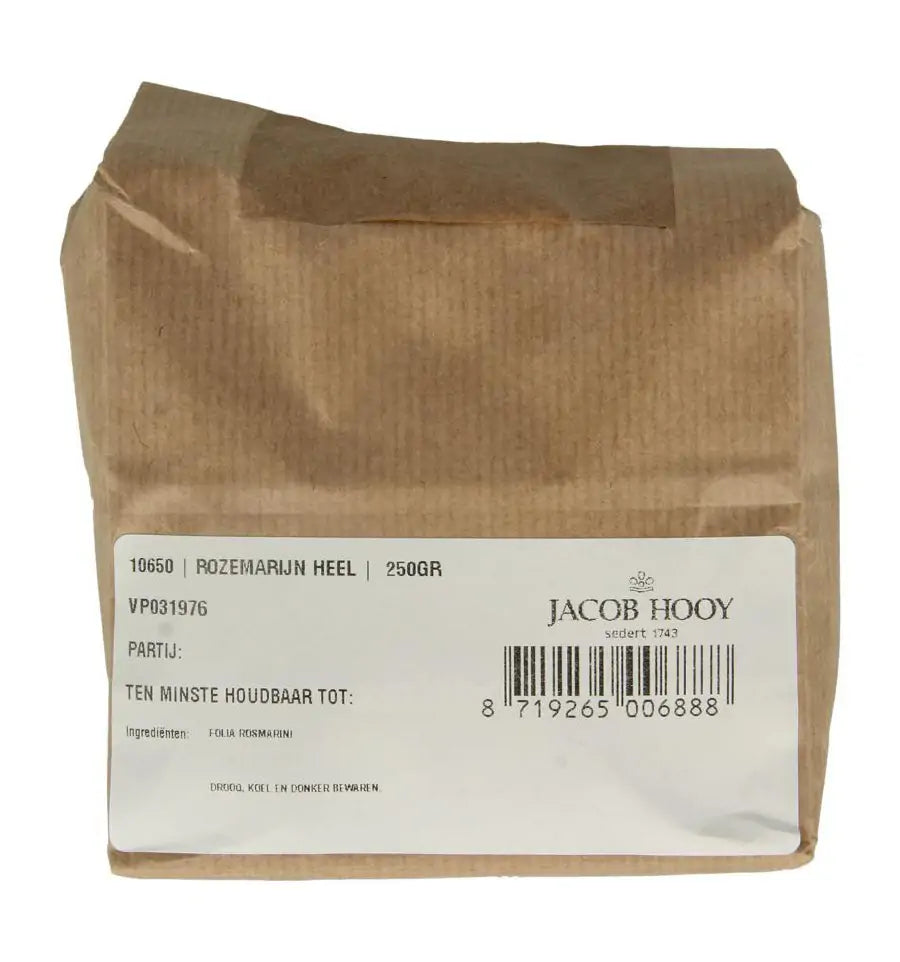 Jacob Hooy Rozemarijn heel 250 gram