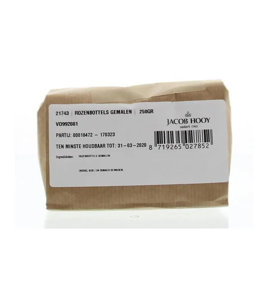 Jacob Hooy Rozenbottels gemalen 250 gram
