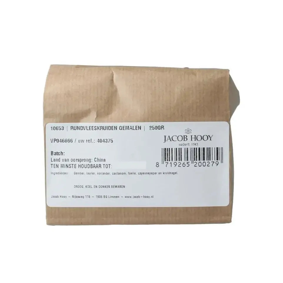 Jacob Hooy Rundvleeskruiden gemalen 250 gram