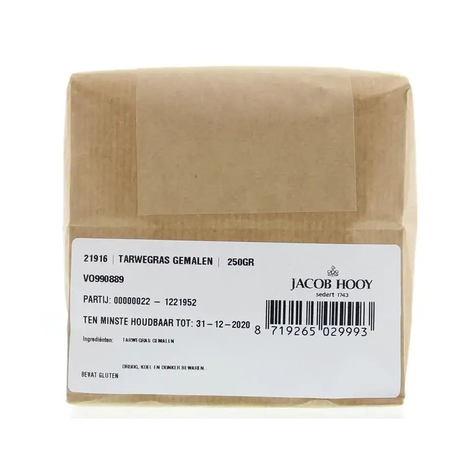 Jacob Hooy Tarwegras gemalen 250 gram