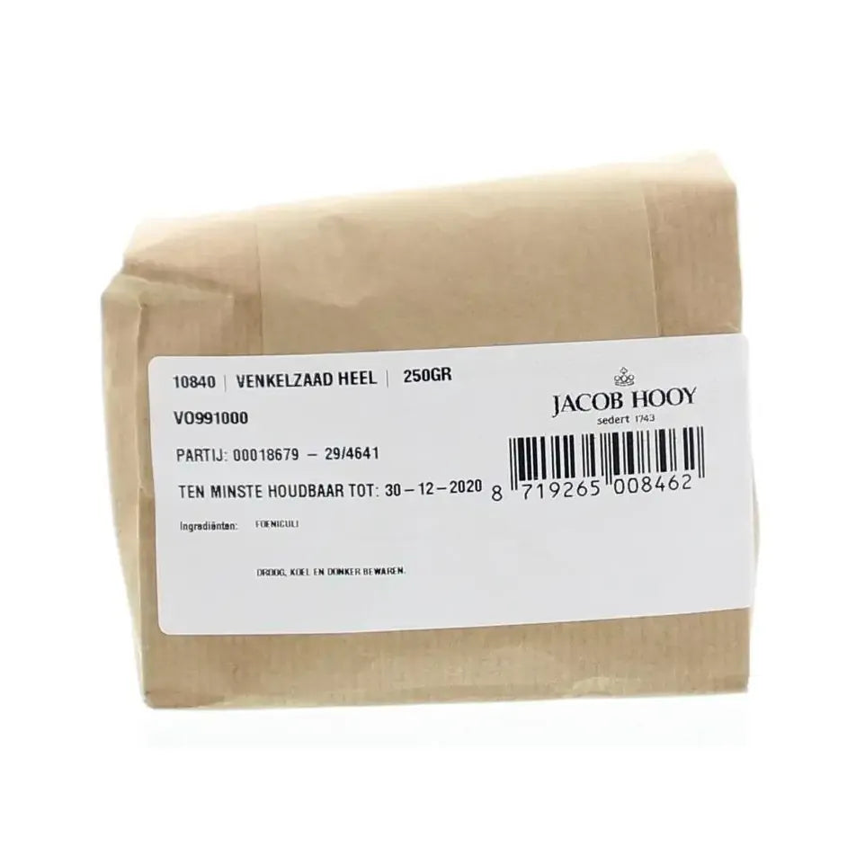 Jacob Hooy Venkelzaad heel 250 gram