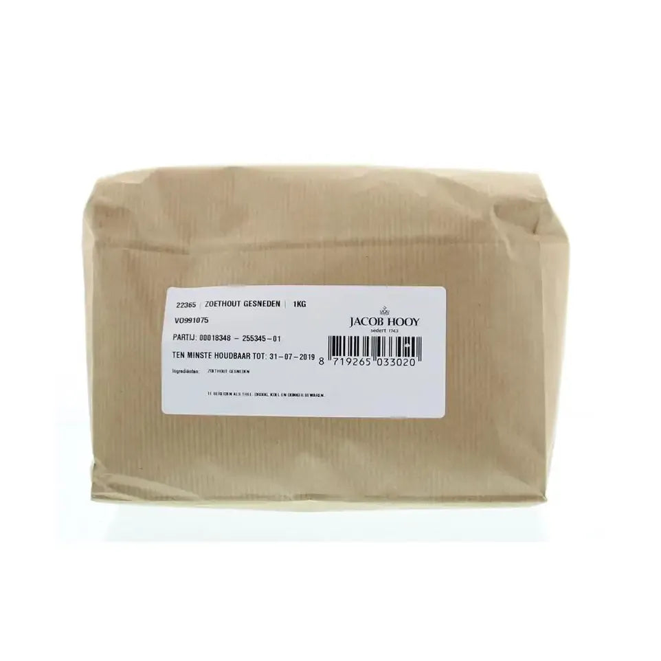 Jacob Hooy Zoethout gesneden 1 kg