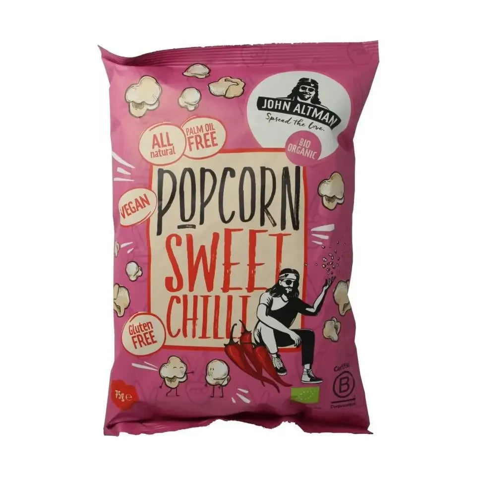John Altman Popcorn sweet chili biologisch 75 gram
