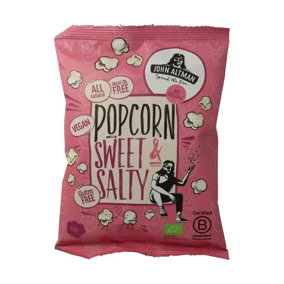 John Altman Popcorn sweet & salty biologisch 32 gram