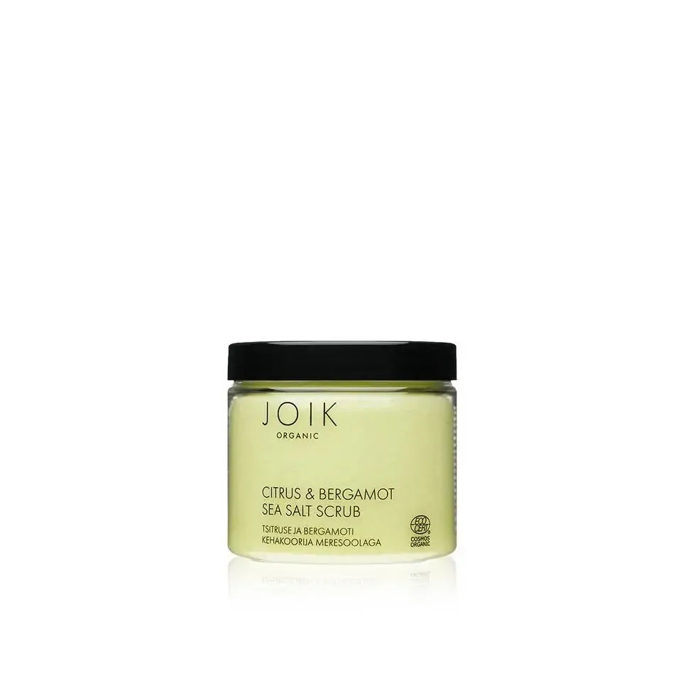 Joik Citrus & bergamot sea salt scrub organic 240 gram