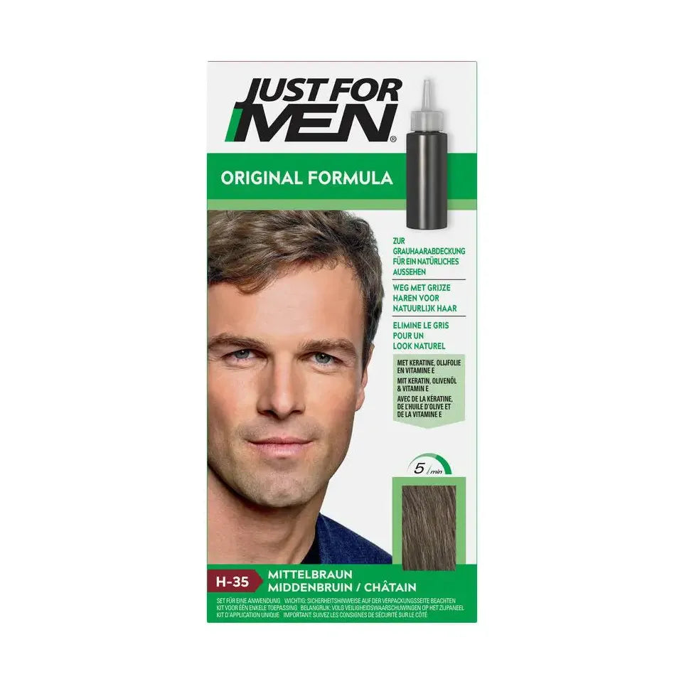 Just For Men Midden bruin H35 voorheen donker blond 2 x 30 ml
