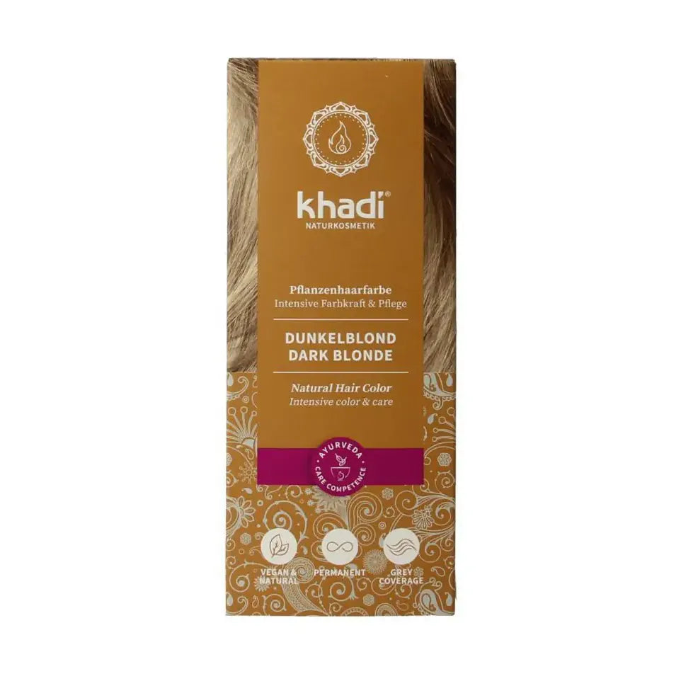 Khadi Haarkleur dark blond 100 gram