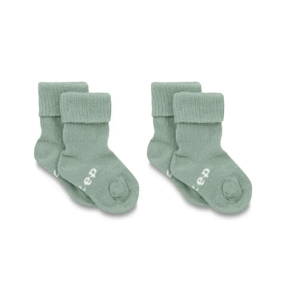 Kipkep Blijf-sokjes 0-6 maanden pale green 1 paar