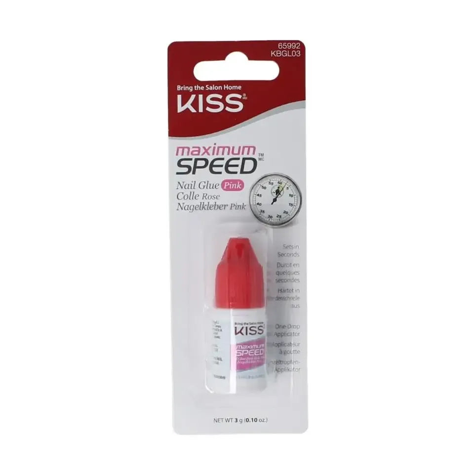 Kiss Nail glue max speed pink