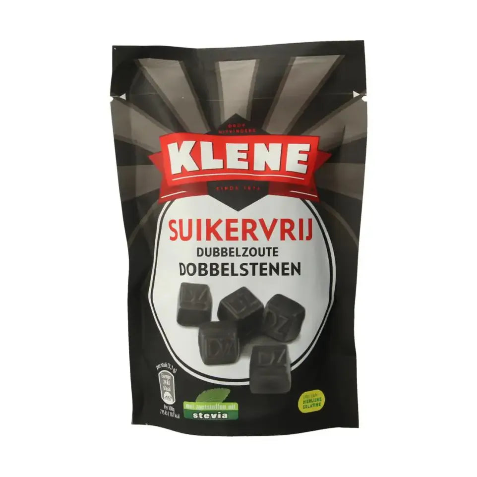 Klene Dubbelzout dobbelstenen zakje 110 gram