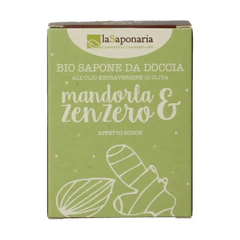 La Saponaria Zeep olive oil almond ginger 100 gram
