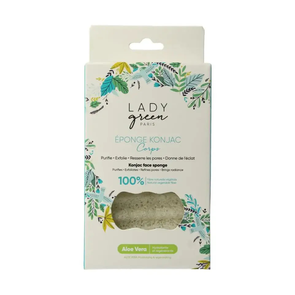 Lady Green Konjac bodyspons aloe vera