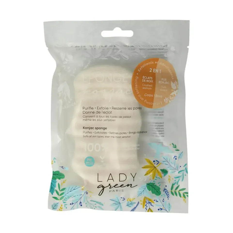 Lady Green Sponge body crushed walnut