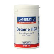 Lamberts Betaine HCL 324 mg / Pepsine 5 mg 180 tabletten