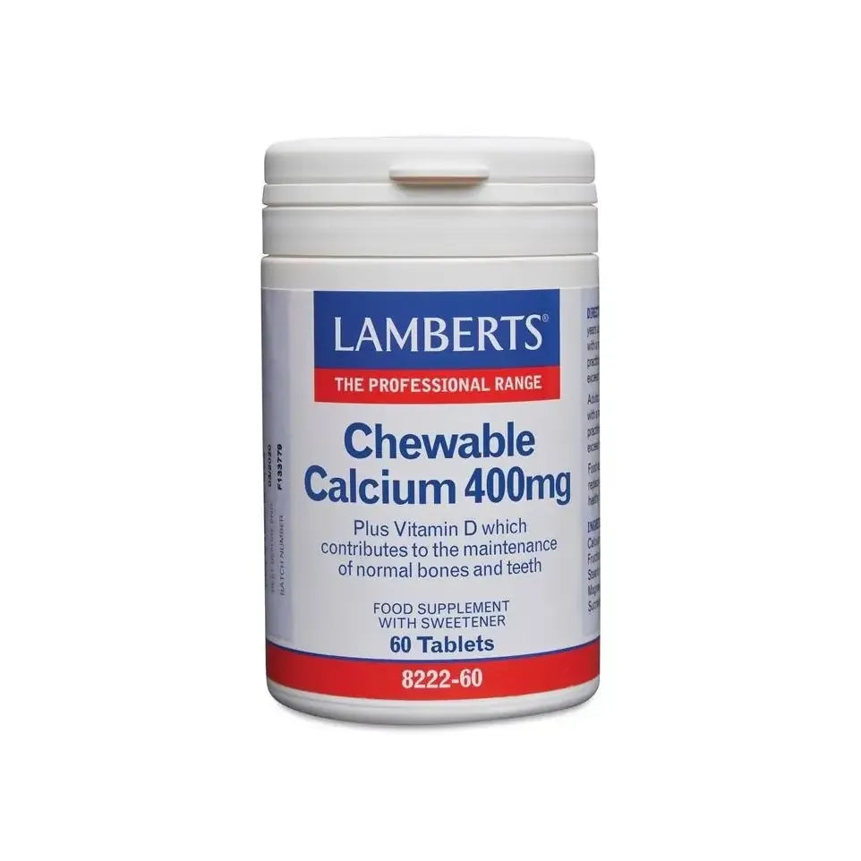 Lamberts Calcium 400 mg + Vit. D en Fos 60 kauwtabletten
