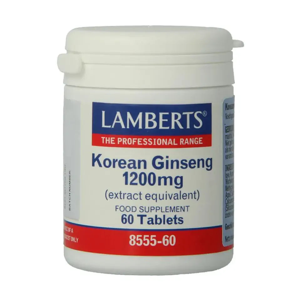 Lamberts Ginseng Koreaans 1200 mg 60 tabletten