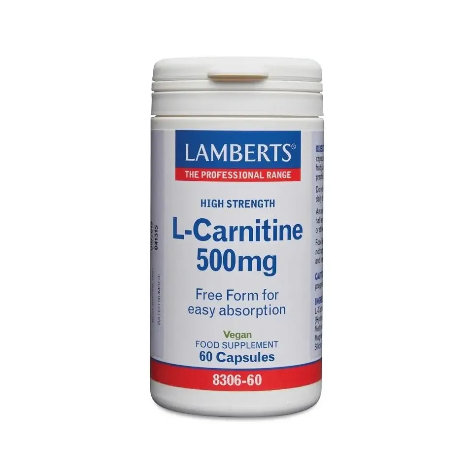 Lamberts L-Carnitine 500 mg 60 vcaps