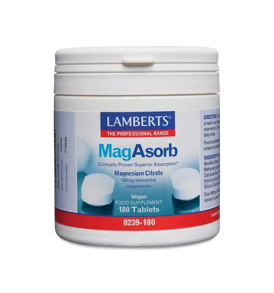 Lamberts MagAsorb (magnesium citraat) 150 mg 180 tabletten