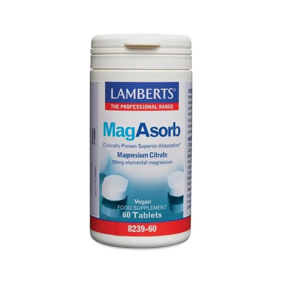 Lamberts MagAsorb (magnesium citraat) 150 mg 60 tabletten