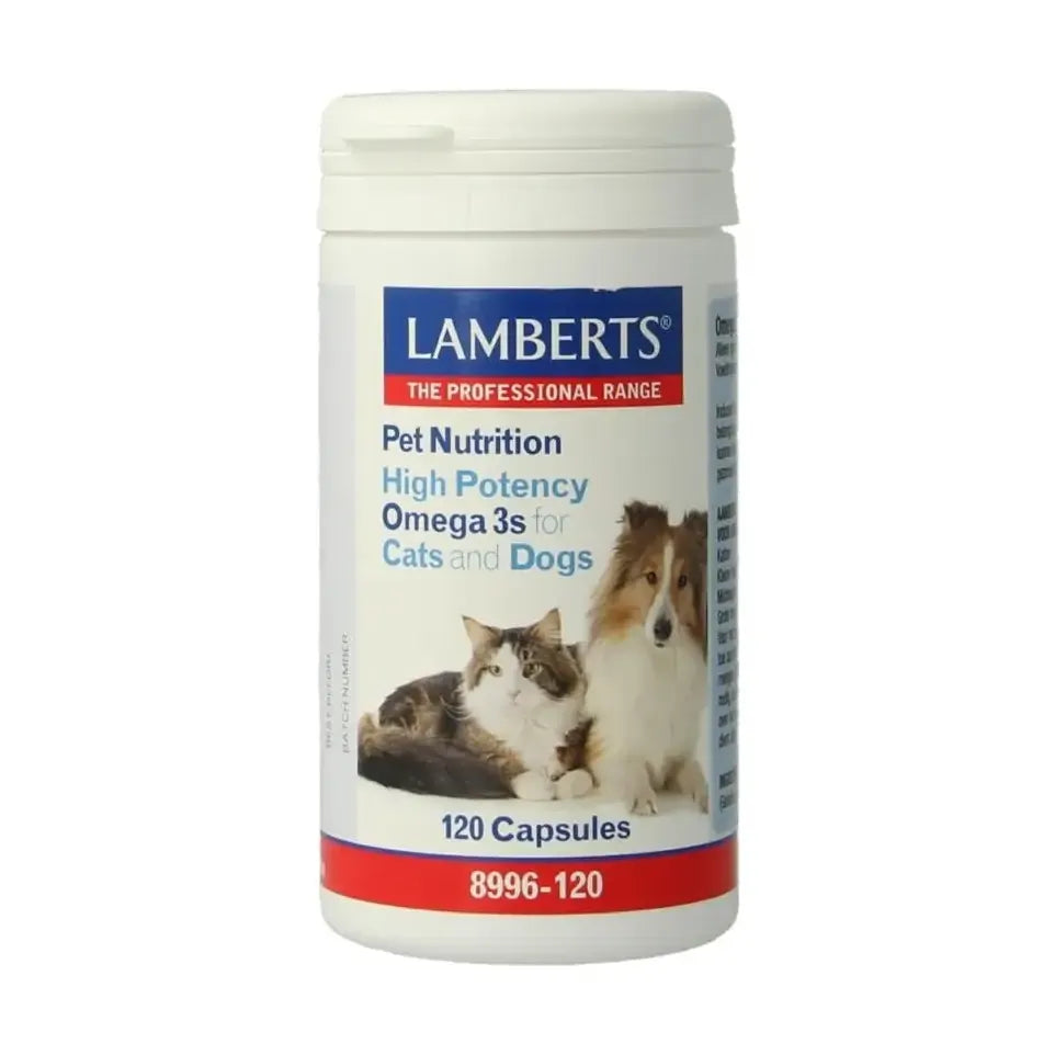 Lamberts Omega 3 voor dieren hond en kat 120 capsules