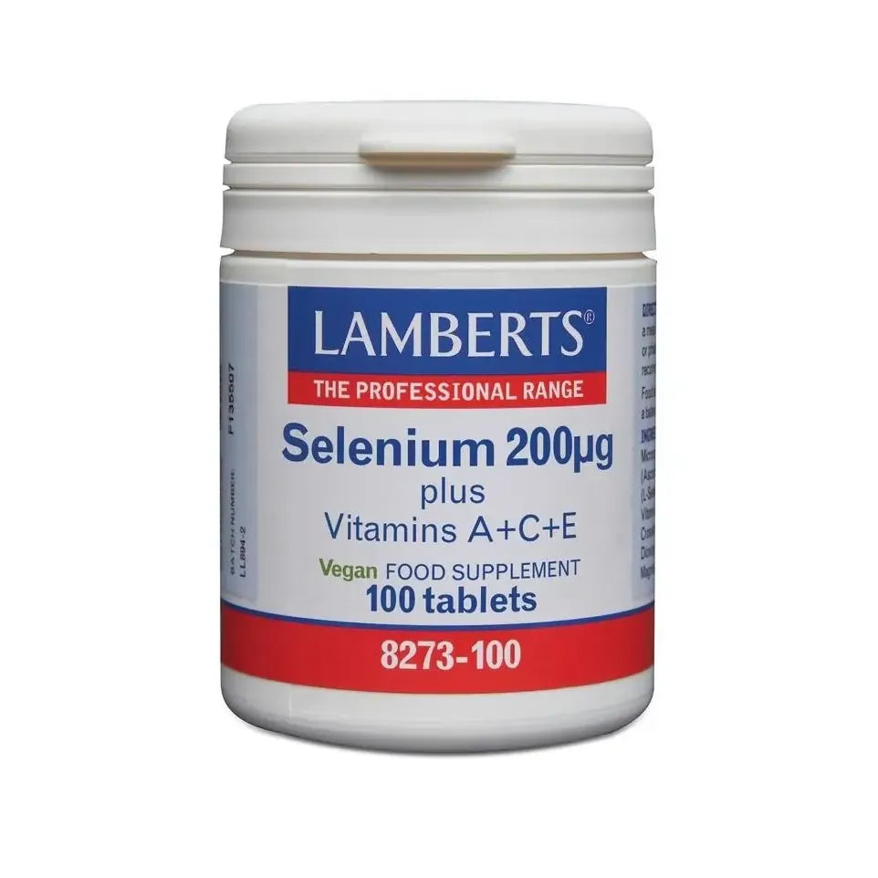 Lamberts Selenium 200 mcg met vitamine A C E 100 tabletten