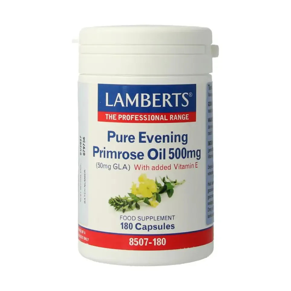 Lamberts Teunisbloemolie 500 mg (pure evening primrose oil) 180