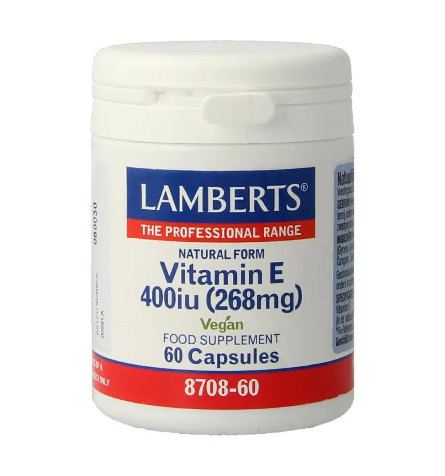 Lamberts Vitamine E 10 mcg natuurlijk 60 vcaps