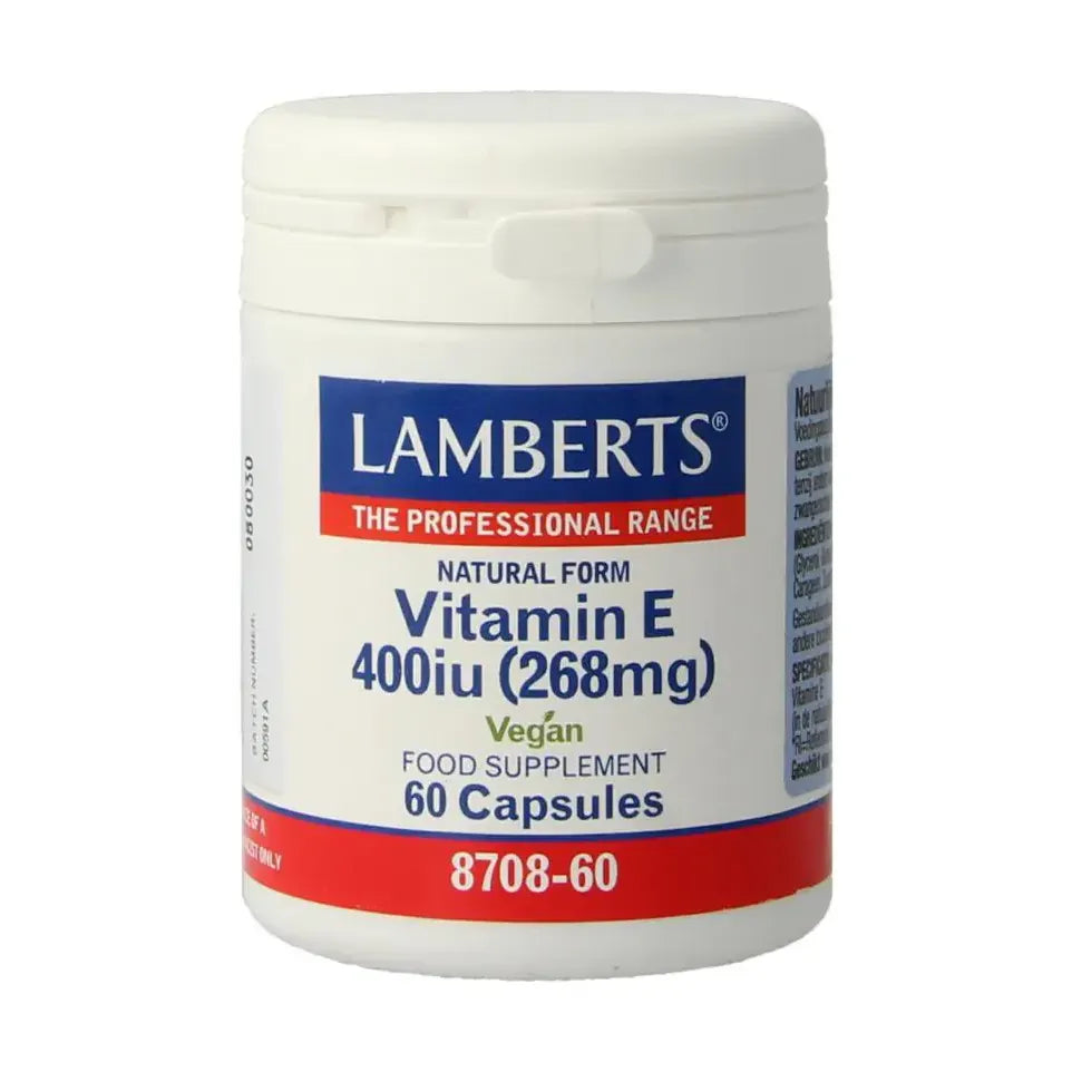 Lamberts Vitamine E 10 mcg natuurlijk 60 vcaps