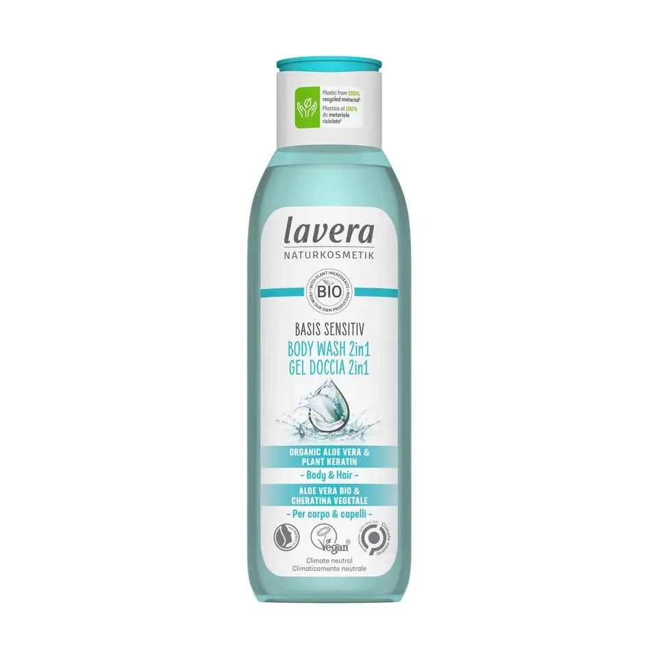 Lavera Basis Sensitiv douchegel/body wash 2-in-1 EN-I 250 ml