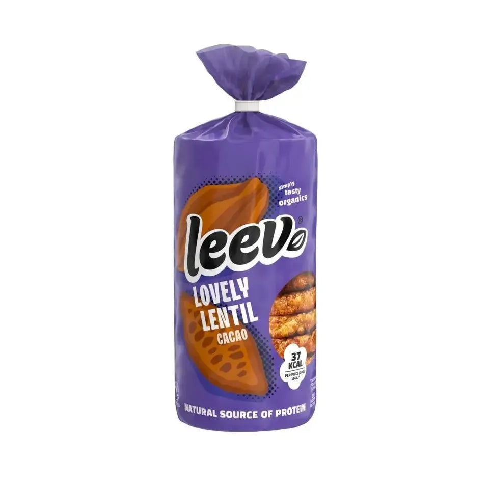 Leev Lovely lentil cakes cacao demeter biologisch 130 gram
