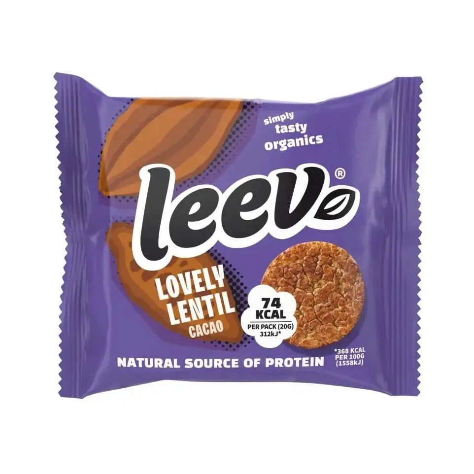 Leev Lovely lentil cakes cacao demeter biologisch 20 gram