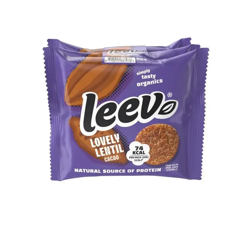 Leev Lovely lentil cakes cacao demeter biologisch 60 gram