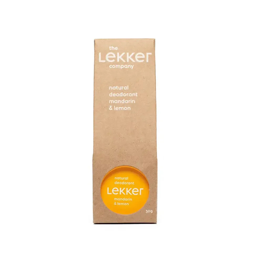 Lekker Company Deodorant mandarijn & citroen 30 gram