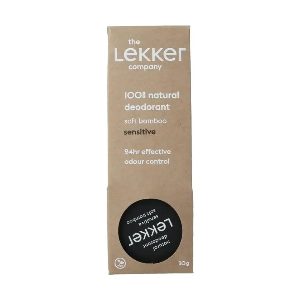 Lekker Company Deodorant natural soft bamboo sensitive skin 30