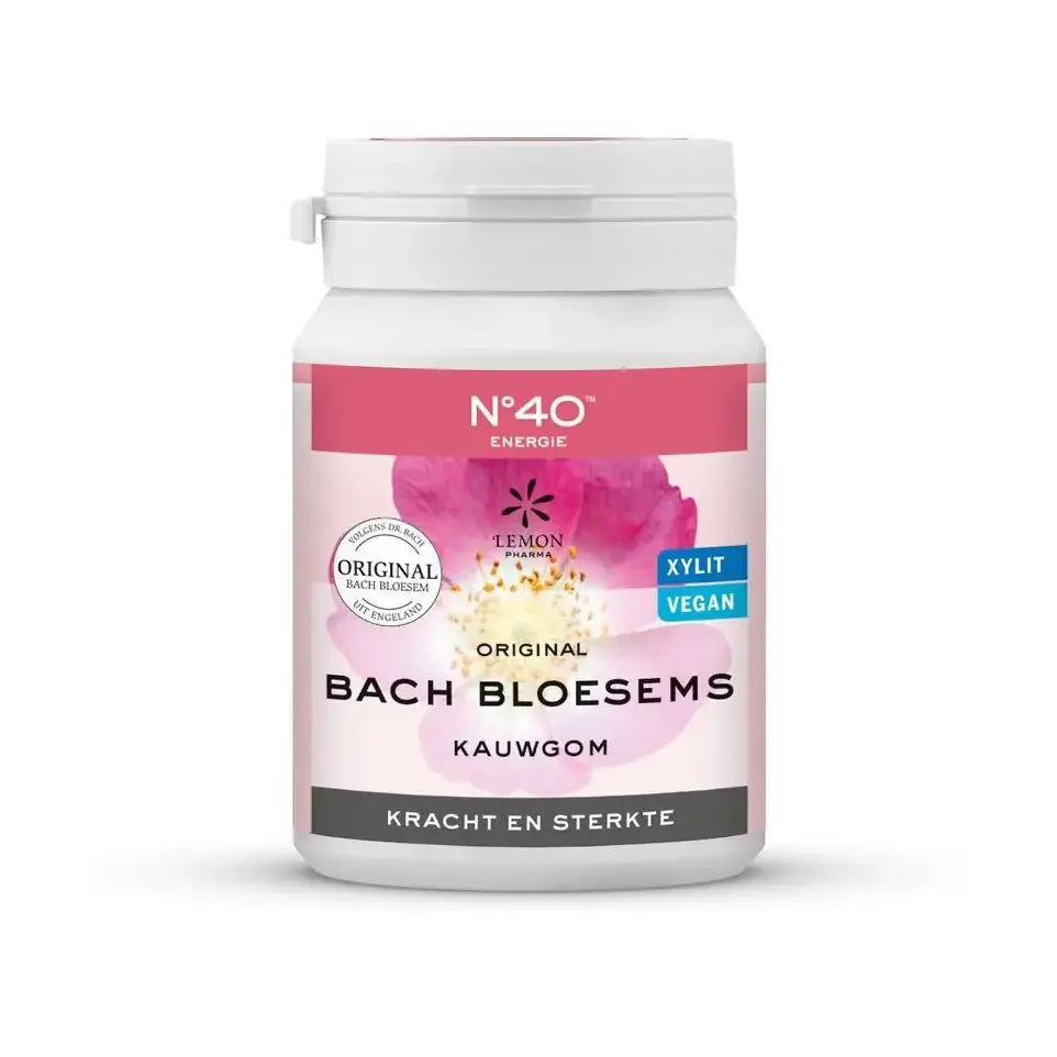Lemon Pharma Bach Bloesem kauwgom nr. 40 kracht & sterkte 60
