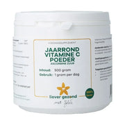 Liever Gezond Jaarrond vit c poeder zuur 500 gram