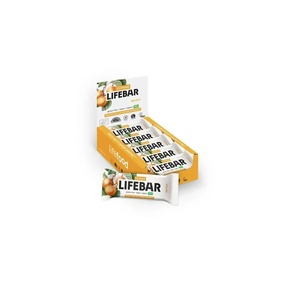 Lifefood lifebar abrikoos biologisch raw 40 g