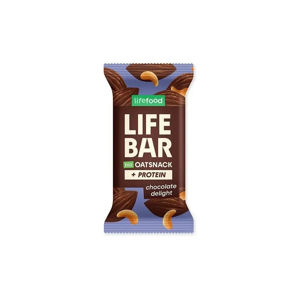 Lifefood Lifebar oatsnack proteine chocolate delight biologisch