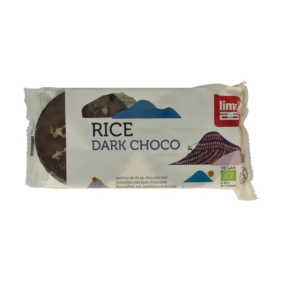 Lima Rijstwafels pure chocolade 100 gram