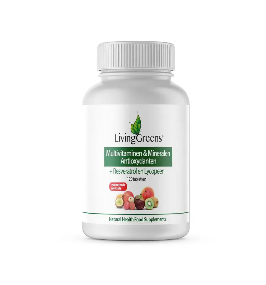 Livinggreens Multi vitaminen & mineralen antioxidant 120