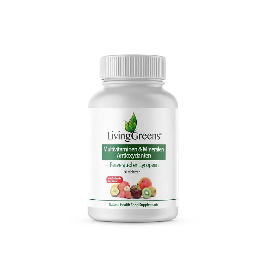 Livinggreens Multi vitaminen & mineralen antioxidant 60