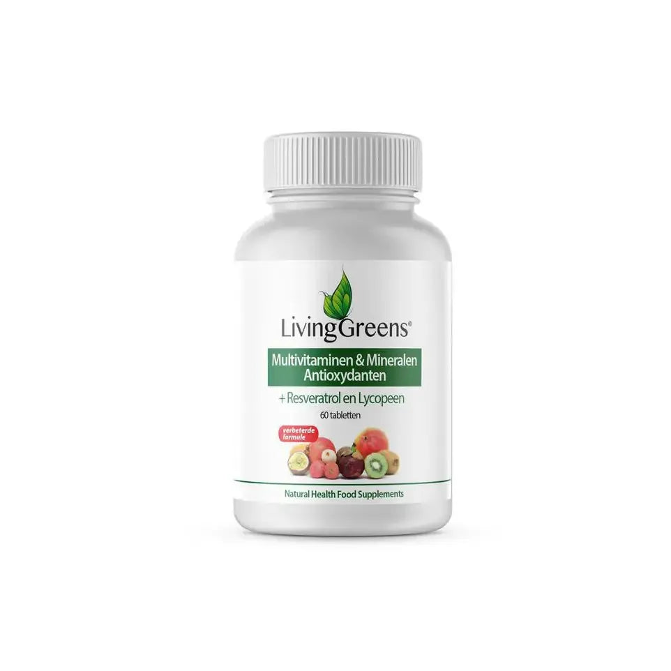 Livinggreens Multi vitaminen & mineralen antioxidant 60