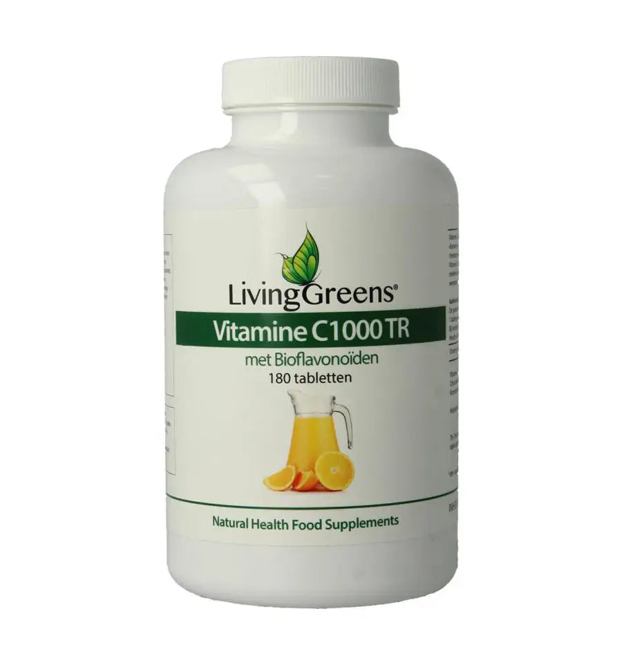 Livinggreens Vitamine C 1000 mg TR 180 tabletten