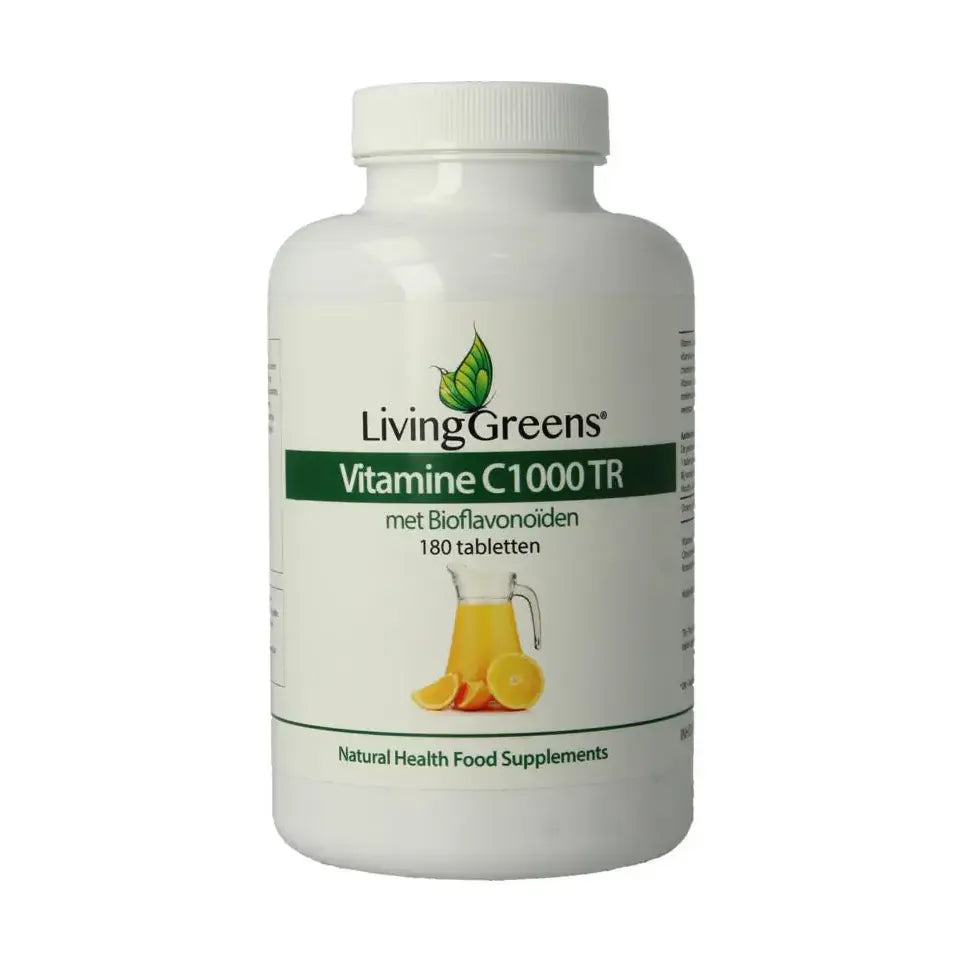 Livinggreens Vitamine C 1000 mg TR 180 tabletten