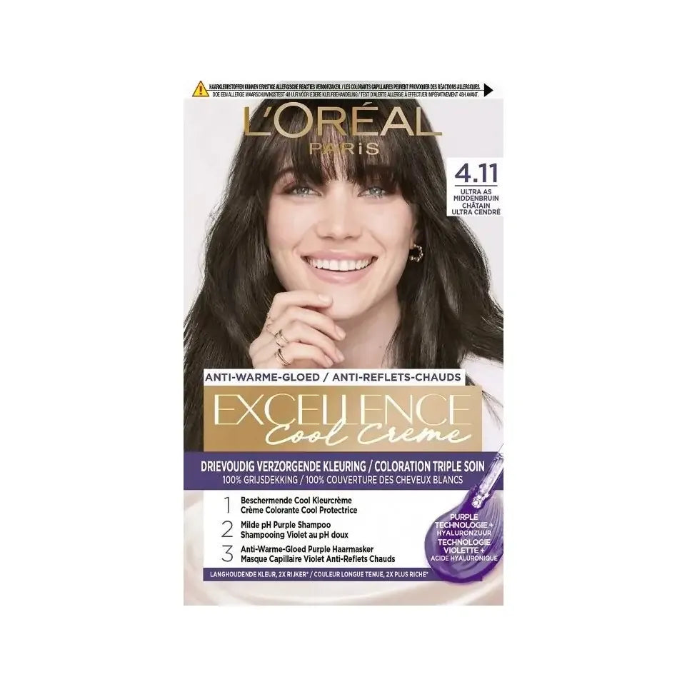 Loreal Cool creme 4.11 ultra asbruin