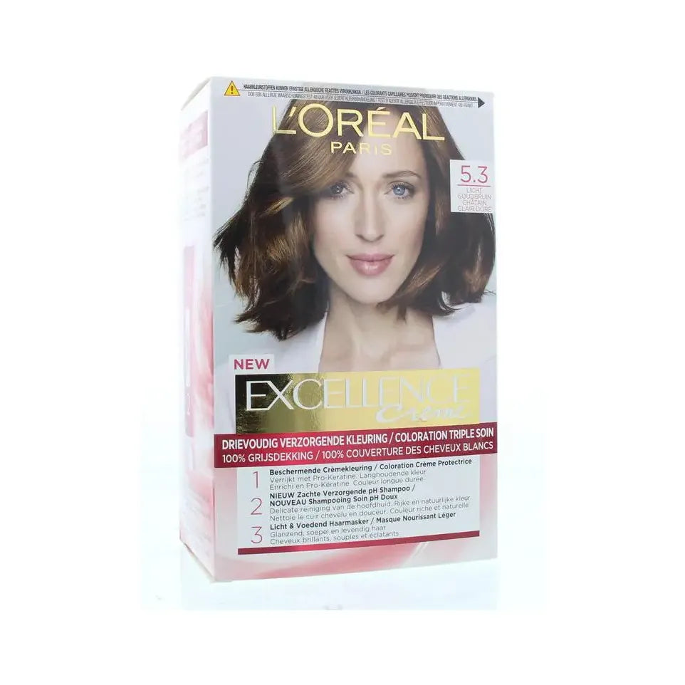 Loreal Excellence creme 5.3 licht goudbruin