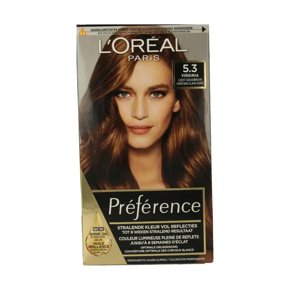 Loreal Preference 5.3 virgin licht goudbruin